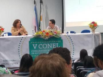 Abertura do V CONEL com a Profa. Dra. Eni Puccinelli Orlandi